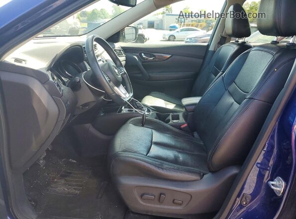 5N1AT2MV3HC748759 2017 NISSAN ROGUE Blue წინა სალონის ხედი