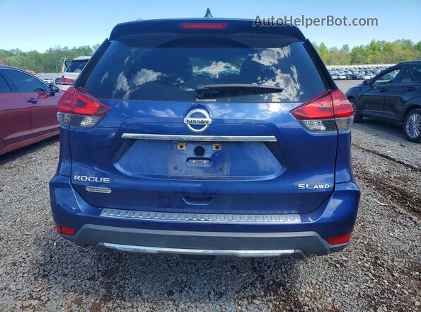 5N1AT2MV3HC748759 2017 NISSAN ROGUE Blue უკანა ხედი