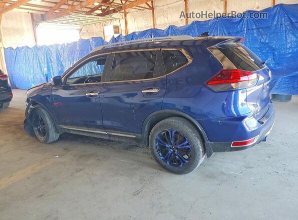 5N1AT2MV3HC885670 2017 NISSAN ROGUE Blue Rear left