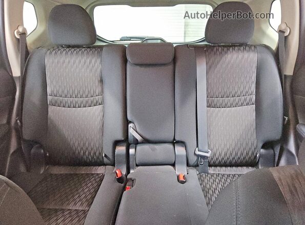 5N1AT2MV3JC810666 2018 NISSAN ROGUE Black Rear seats view