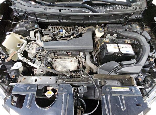 5N1AT2MV3JC810666 2018 NISSAN ROGUE Black Engine compartment view