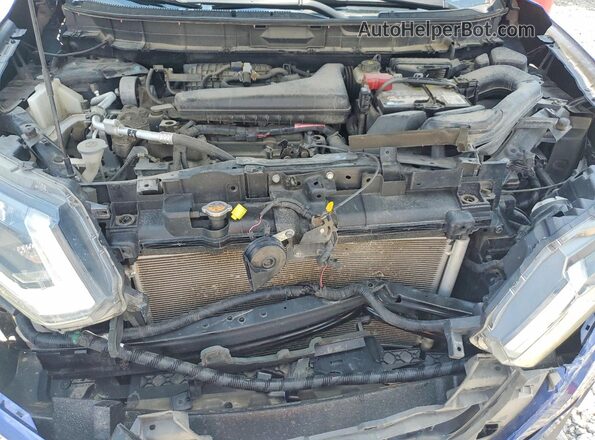 5N1AT2MV3JC827130 2018 NISSAN ROGUE Blue Вид задньої частини салону