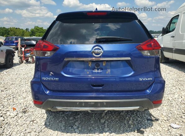 5N1AT2MV3JC827130 2018 NISSAN ROGUE Blue Вид ззаду