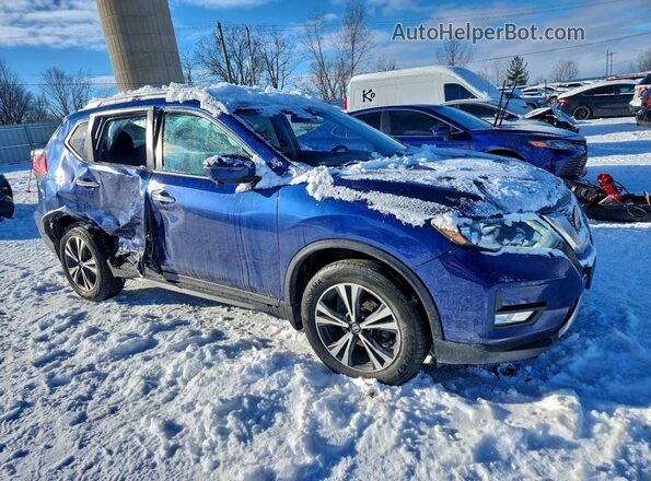 5N1AT2MV3KC722637 2019 NISSAN ROGUE Blue Передня права чверть
