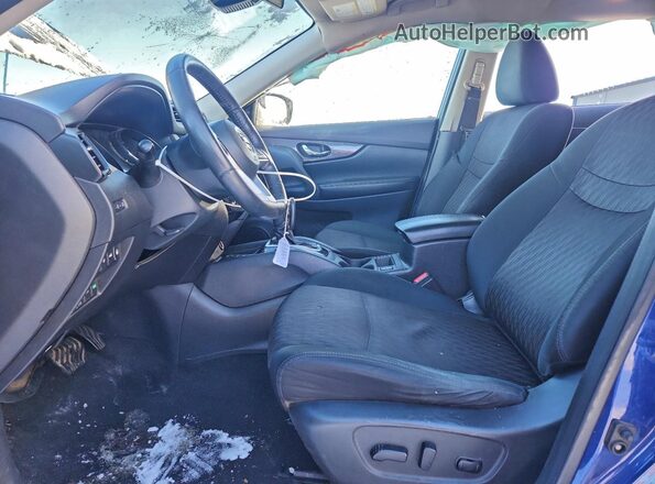 5N1AT2MV3KC722637 2019 NISSAN ROGUE Blue Вид салону спереду