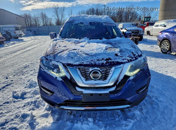 5N1AT2MV3KC722637 2019 NISSAN ROGUE Blue Вид спереду