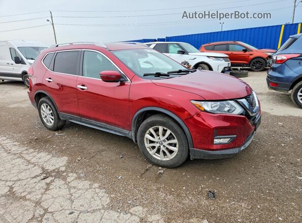 5N1AT2MV3KC766783 2019 NISSAN ROGUE Burgundy Delantero derecho