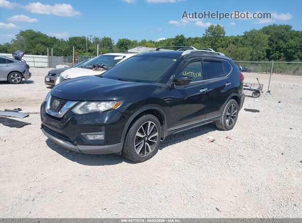 5N1AT2MV3KC823242 2019 NISSAN ROGUE Черный Передняя левая четверть