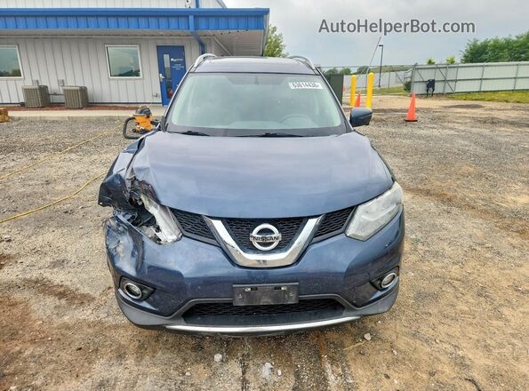5N1AT2MV4GC795569 2016 NISSAN ROGUE Синий Вид спереди