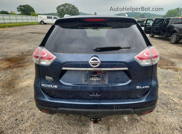 5N1AT2MV4GC795569 2016 NISSAN ROGUE Синий Вид сзади