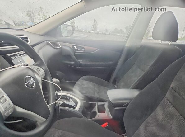 5N1AT2MV4GC803962 2016 NISSAN ROGUE Silver Widok wnętrza z przodu