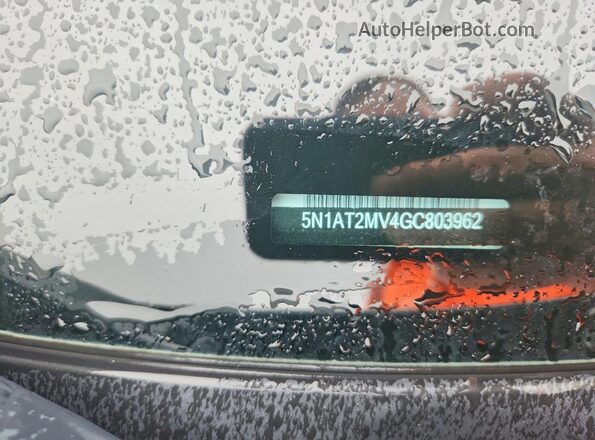 5N1AT2MV4GC803962 2016 NISSAN ROGUE Silver Widok komory silnika