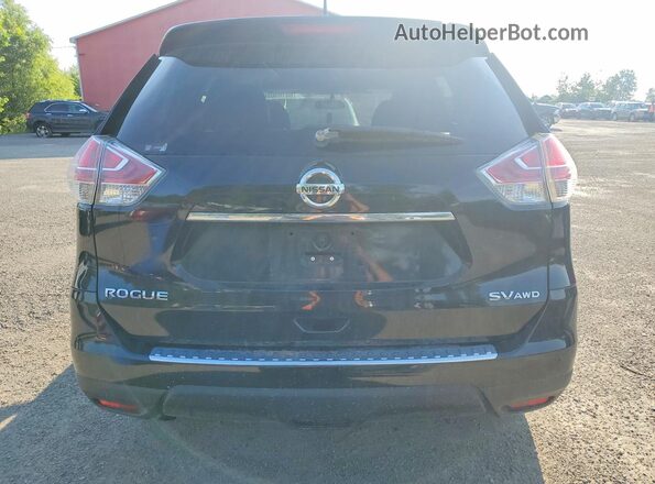 5N1AT2MV4GC831504 2016 NISSAN ROGUE Black Вид ззаду