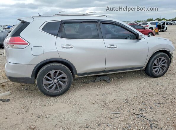 5N1AT2MV4GC864129 2016 NISSAN ROGUE Серебряный Задняя правая четверть