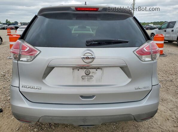 5N1AT2MV4GC864129 2016 NISSAN ROGUE Серебряный Вид сзади