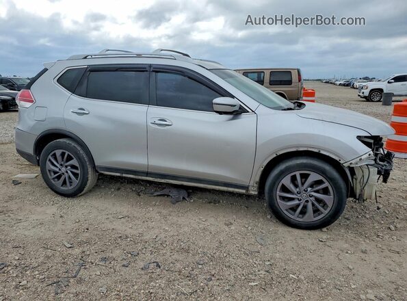 5N1AT2MV4GC864129 2016 NISSAN ROGUE Серебряный Передняя правая четверть