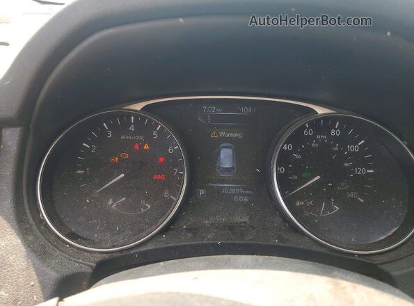 5N1AT2MV4GC884946 2016 NISSAN ROGUE White Вид щитка приладів
