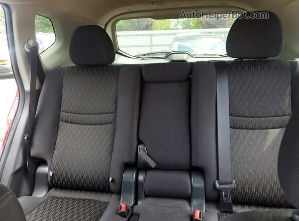 5N1AT2MV4HC741349 2017 NISSAN ROGUE Red Вид задніх сидінь