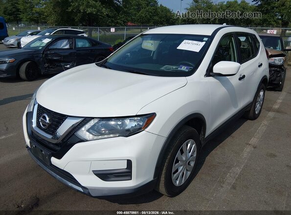 5N1AT2MV4HC785805 2017 NISSAN ROGUE Белый Передняя левая четверть