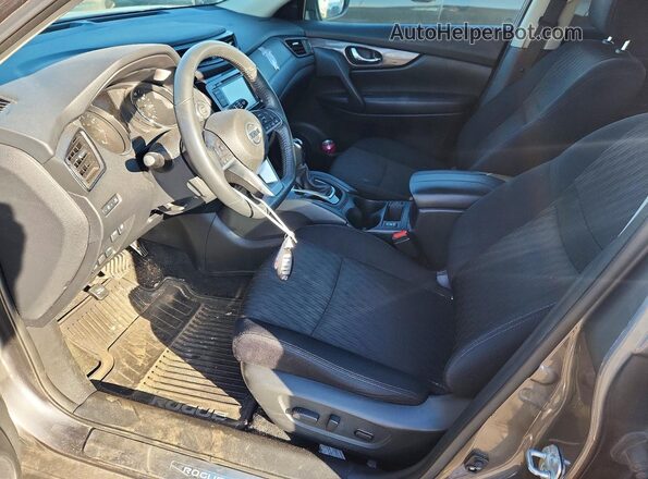 5N1AT2MV4JC727103 2018 NISSAN ROGUE Gray Widok wnętrza z przodu