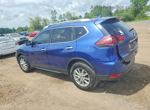 5N1AT2MV4JC738943 2018 NISSAN ROGUE Blue Հետևի ձախ