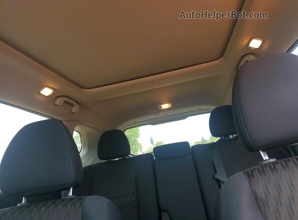 5N1AT2MV4JC738943 2018 NISSAN ROGUE Blue Հետևի նստատեղերի տեսք