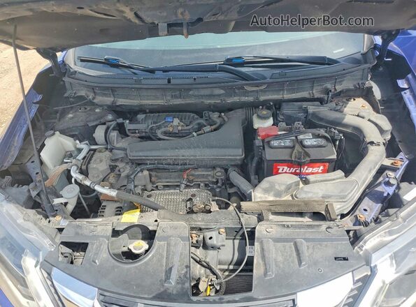 5N1AT2MV4JC738943 2018 NISSAN ROGUE Blue Շարժիչի բաժամունքի տեսք