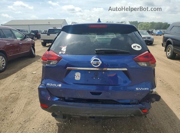5N1AT2MV4JC738943 2018 NISSAN ROGUE Blue Հետևի տեսք