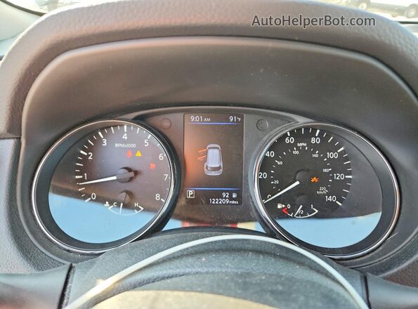 5N1AT2MV4JC802883 2018 NISSAN ROGUE Черный Вид щитка приборов