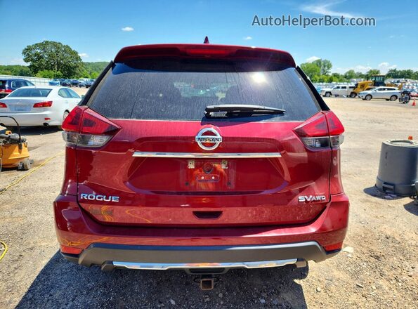 5N1AT2MV4JC806044 2018 NISSAN ROGUE Red უკანა ხედი