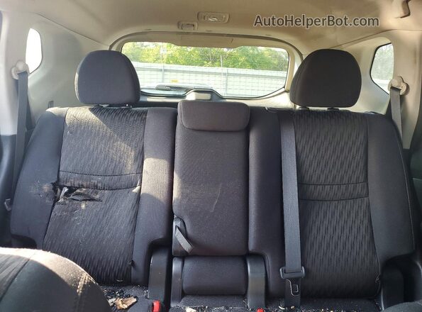 5N1AT2MV4JC828769 2018 NISSAN ROGUE Black Հետևի նստատեղերի տեսք