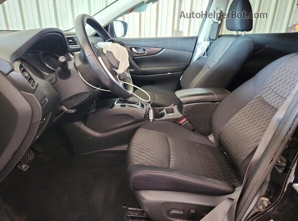 5N1AT2MV4JC830005 2018 NISSAN ROGUE Black Widok wnętrza z przodu
