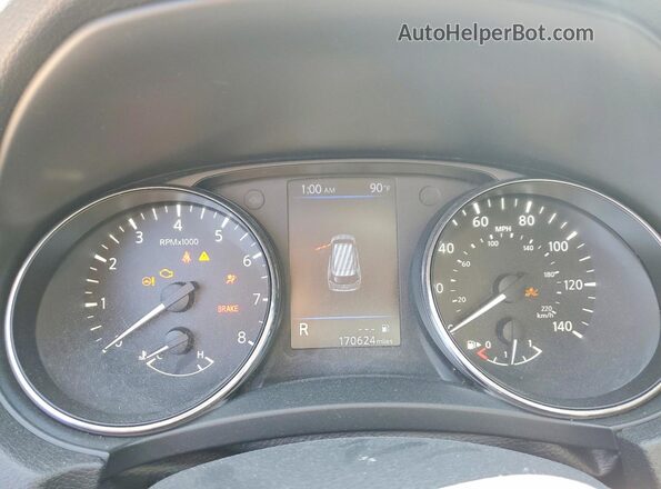 5N1AT2MV4KC702915 2019 NISSAN ROGUE Silver Vista del cuadro de instrumentos