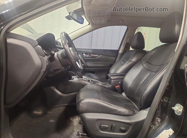 5N1AT2MV4KC714983 2019 NISSAN ROGUE Black Widok wnętrza z przodu
