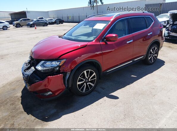 5N1AT2MV4KC764041 2019 NISSAN ROGUE Burgundy Front left