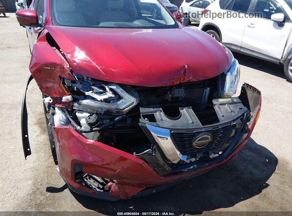 5N1AT2MV4KC764041 2019 NISSAN ROGUE Burgundy Instrument cluster view