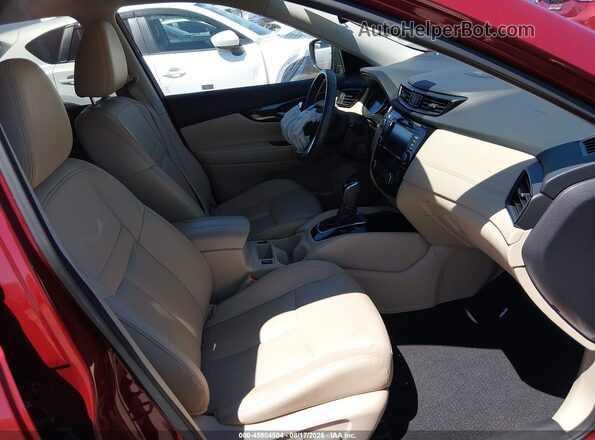 5N1AT2MV4KC764041 2019 NISSAN ROGUE Burgundy Front interior view