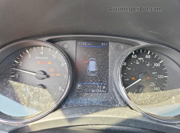 5N1AT2MV4KC783933 2019 NISSAN ROGUE Серебряный Вид щитка приборов