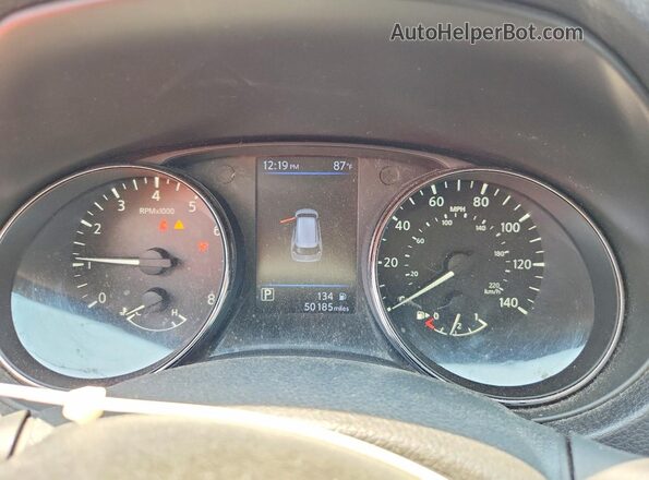 5N1AT2MV4KC801394 2019 NISSAN ROGUE Gray Սարքավորումների վահանակի տեսք