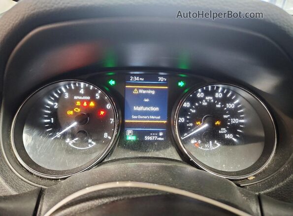 5N1AT2MV4KC811522 2019 NISSAN ROGUE Black Vista del cuadro de instrumentos