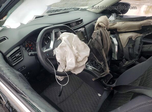 5N1AT2MV4KC817420 2019 NISSAN ROGUE Черный Вид панели приборов