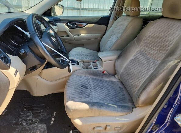 5N1AT2MV4LC777499 2020 NISSAN ROGUE Blue Front interior view