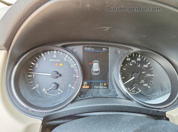 5N1AT2MV4LC777499 2020 NISSAN ROGUE Blue Instrument cluster view