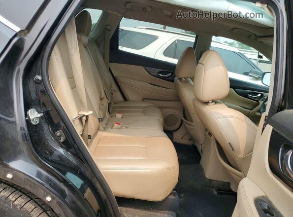 5N1AT2MV5GC743531 2016 NISSAN ROGUE Black უკანა სალონის ხედი