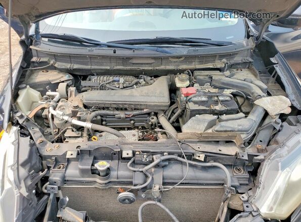 5N1AT2MV5GC743531 2016 NISSAN ROGUE Black ძრავის განყოფილების ხედი