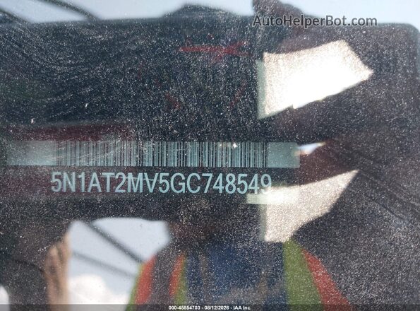 5N1AT2MV5GC748549 2016 NISSAN ROGUE Черный Вид подкапотного пространства