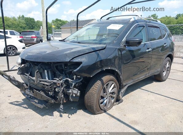 5N1AT2MV5GC748549 2016 NISSAN ROGUE Черный Передняя левая четверть