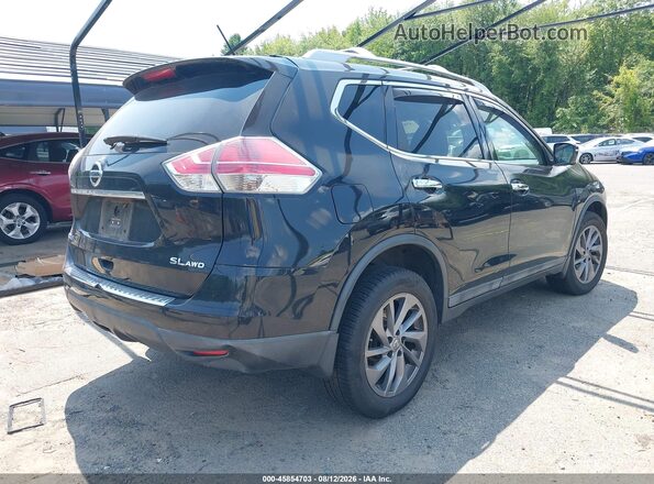 5N1AT2MV5GC748549 2016 NISSAN ROGUE Черный Задняя правая четверть