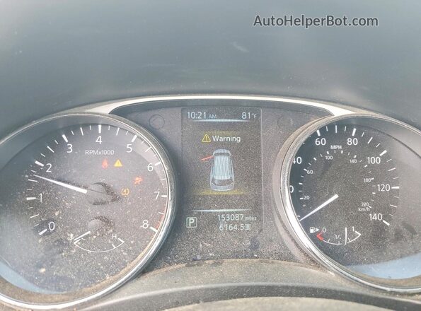 5N1AT2MV5GC758885 2016 NISSAN ROGUE White Instrument cluster view
