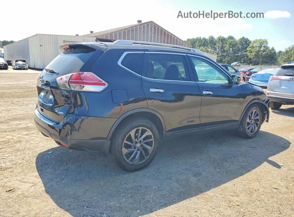 5N1AT2MV5GC758904 2016 NISSAN ROGUE Черный Задняя правая четверть